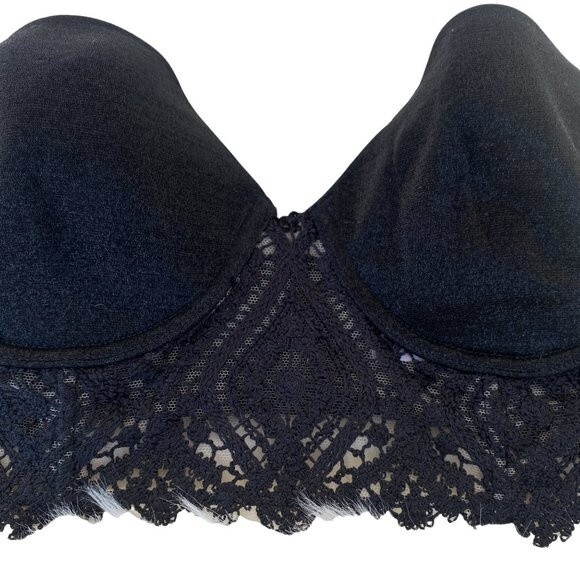 COSABELLA designer Black Strapless Corset type BRA sz 32B - made in ITALY - Picture 8 of 12